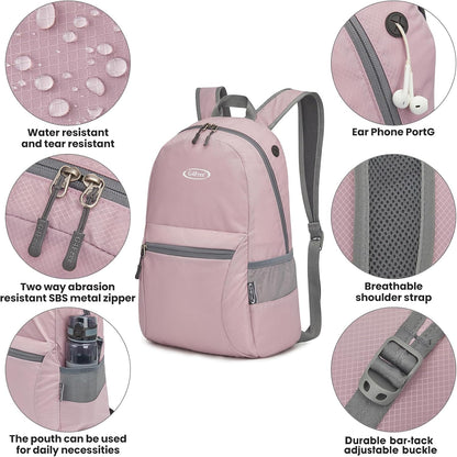 G4Free 20L Lightweight Packable Backpack Foldable Travel Hiking Daypack for Men and Women