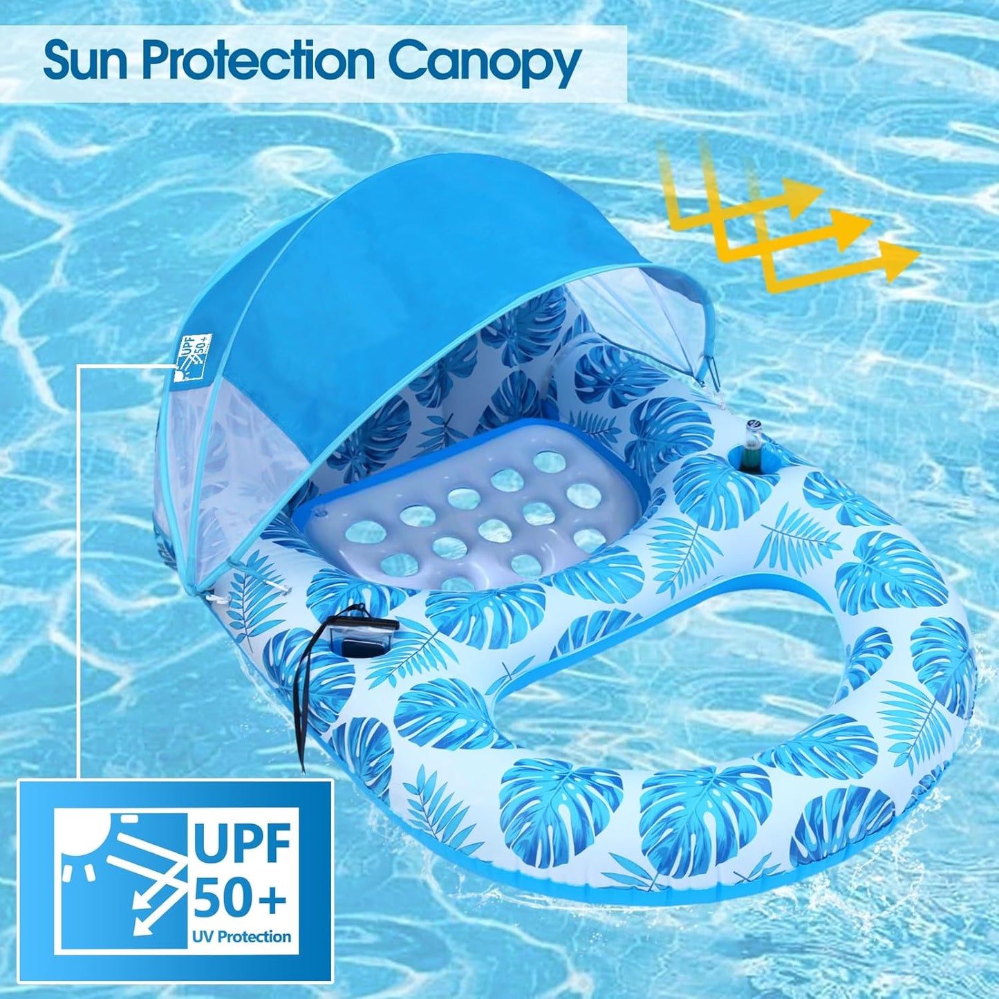 COOLCOOLDEE Pool Lounge Float with Canopy Review: The Ultimate Summer Companion