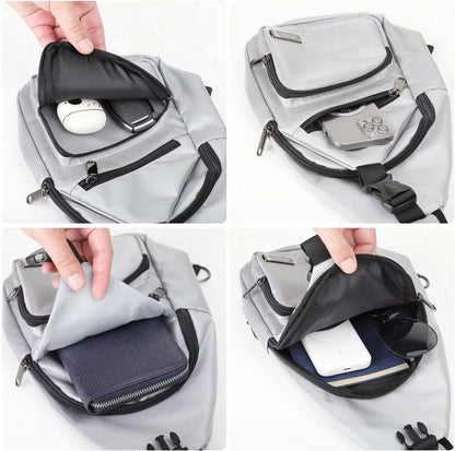AMJ Sling Bag für Wandern und Outdoor, Umhängetasche, Reise-Brusttasche Daypack für Damen & Herren
