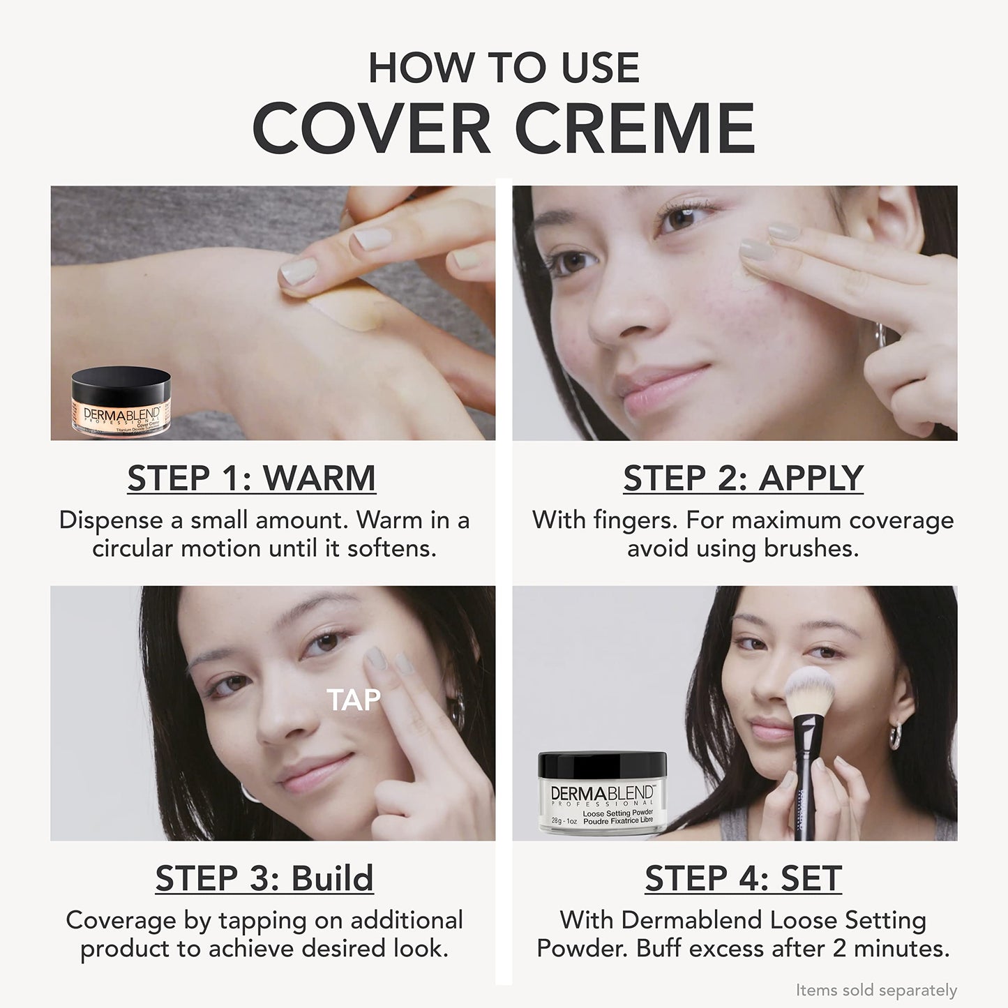 Dermablend Cover Crème Full Coverage Foundation Makeup, Hydrating Cream Concealer for Dark Circles and Blemishes, Maximum Coverage with Mineral Sunscreen SPF 30, 1 OZ