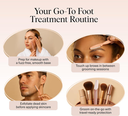 Kitsch Dermaplaning-Rasierer für Damen & Herren – Gesichtsrasierer, Augenbrauenrasierer & Gesichtshaarentferner – Peeling-Gesichtsrasierer & Hautpflege-Tool für glattere Haut – Terracotta, 12 Stück