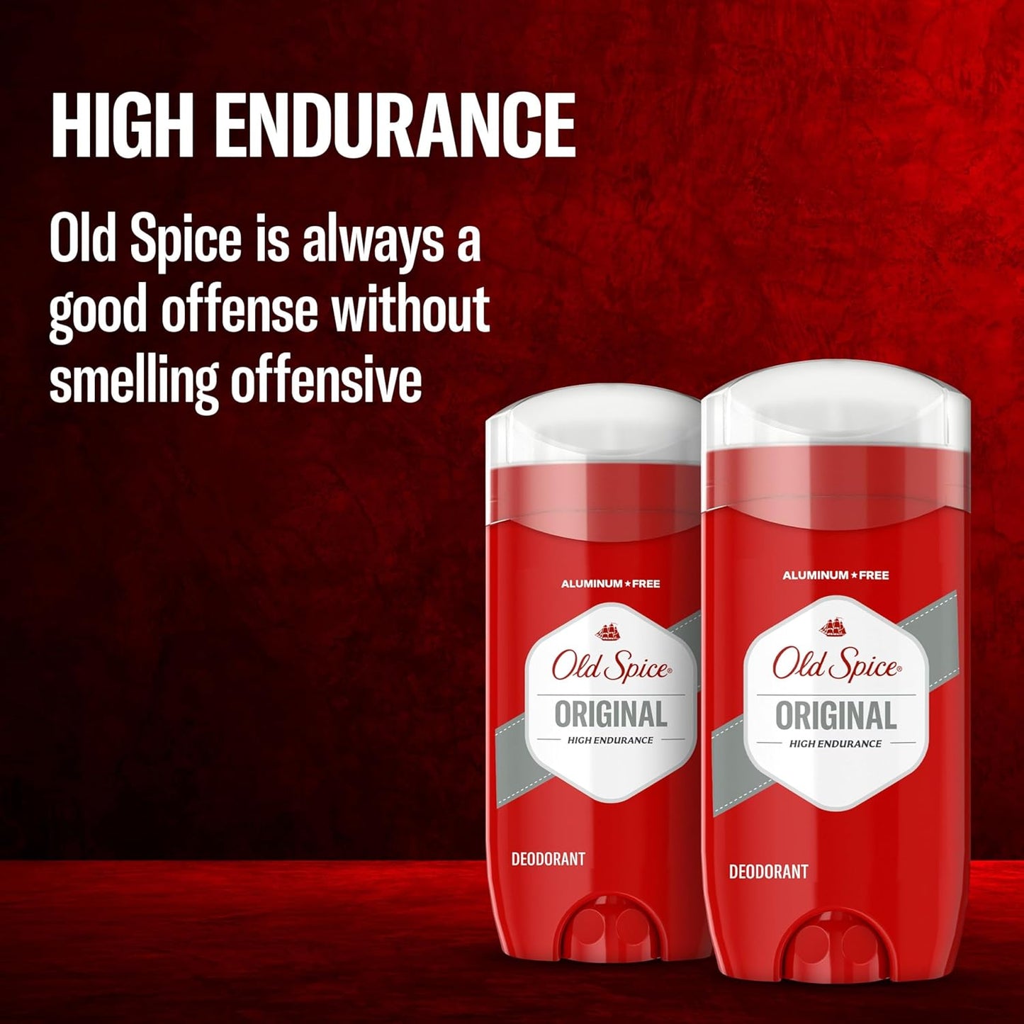 Old Spice High Endurance Deodorant für Herren, Aluminiumfrei, Pure Sport Duft, 107 g