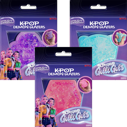 Original Squishmallows™ SLIMYGLOOP Blue Gelli Gels™, Slow Rising Sensory Squeeze Toy with Glitter, Gel Filled Fidget Toys