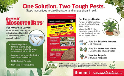 Mosquito Control Made Easy with SUMMIT CHEMICAL CO 117-6 30OZ Mosquito Bits