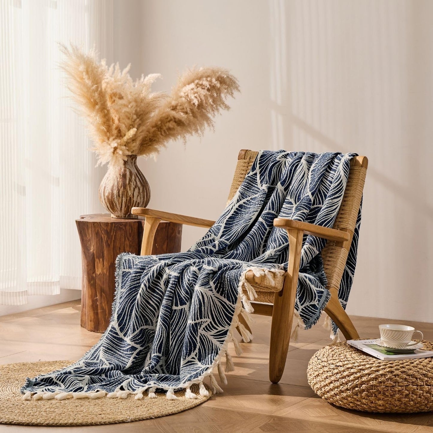 DOWN HOME Chenille Cotton Throw Blanket Review: A Cozy Boho Addition to Your Home