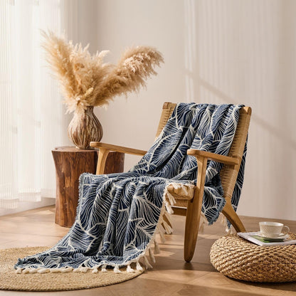 DOWN HOME Chenille Cotton Throw Blanket Review: A Cozy Boho Addition to Your Home