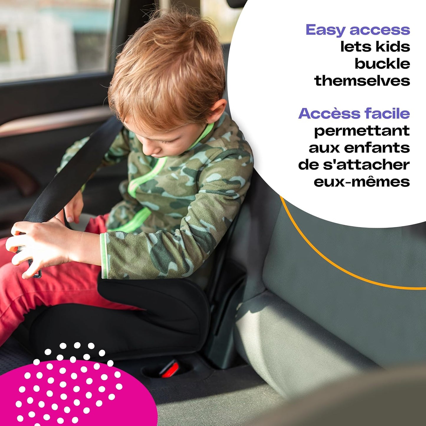 Cosco Kids Topside Leichter, rückengestützter Sitzerhöher, waschbarer Bezug, Schwarz