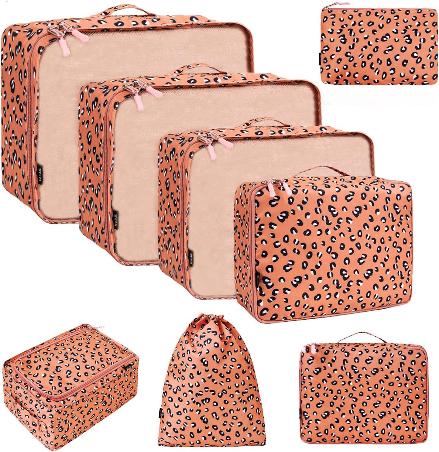 8 SetPink Leopard