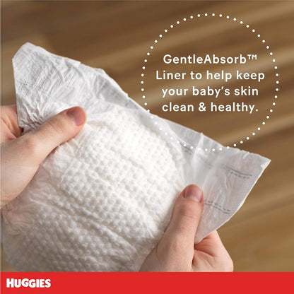 HUGGIES Newborn Diapers - HUGGIES Little Snugglers Disposable Baby Diapers, 84ct, Giga Pack