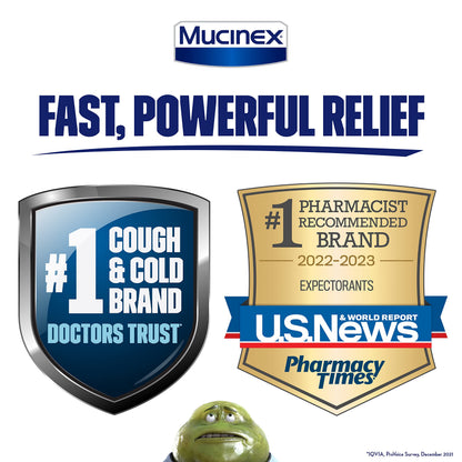 Mucinex Maximum Strength 12 Hour Chest Congestion Expectorant Relief Tablets, 1200 mg, 28 Count, Thins & Loosens Mucus (Pack of 3)