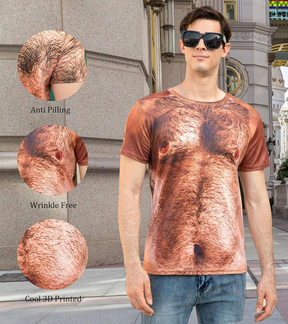 Cozople Herren T-Shirts 3D Bedruckt Lustige Shirts Hässliche Kurzarm Rundhals Oberteil Tee