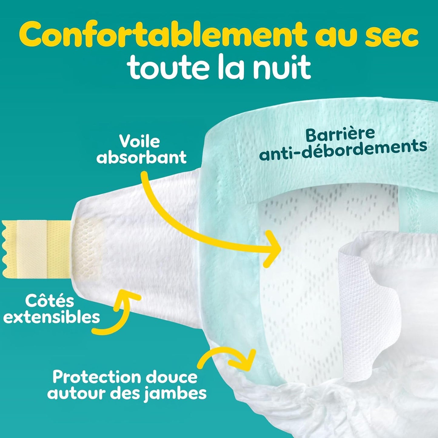 Pampers Swaddlers Windeln, Größe 0 (bis 4,5 kg), 84 Stück, Saugfähig, Hält Babys trocken und bequem, Hautverträgliche Einwegwindel