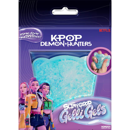 Original Squishmallows™ SLIMYGLOOP Blue Gelli Gels™, Slow Rising Sensory Squeeze Toy with Glitter, Gel Filled Fidget Toys