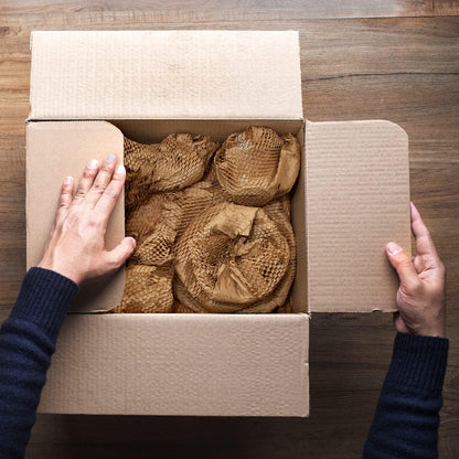 30,5cm x 30,5m Wabenpolsterpapier, Umzugszubehör. Umweltfreundliche Luftpolsterfolie zum Verpacken zerbrechlicher Gegenstände. Packpapier für Umzüge. Versandmaterial aus Kraftpapier.