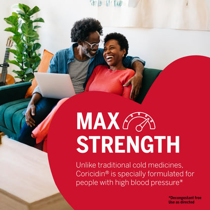 Coricidin HBP Maximum Strength Cold & Flu Day & Night Sugar-Free Liquid Twinpack,Decongestant-Free Cold Medicine for Adults with High Blood Pressure -12 Fl Oz,2 Count (Pack of 2)