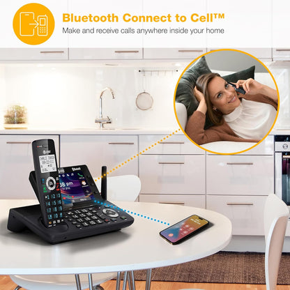 AT&T 4-Handset DECT 6.0 Cordless Home and Business Phone with Answering Machine