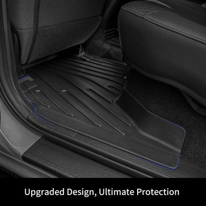 OEDRO Floor Mats Fit for Toyota Camry 2011-2007, Custom Fit Front & 2nd Row Floor Liner Set, TPE All Weather Protection Camry Car Mats, Black