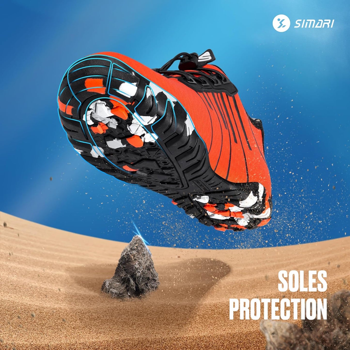SIMARI Wasserschuhe für Damen und Herren, Badeschuhe, Strandschuhe, schnelltrocknend, Barfußschuhe, Wanderschuhe, Surfschuhe, Laufschuhe, Kajakschuhe