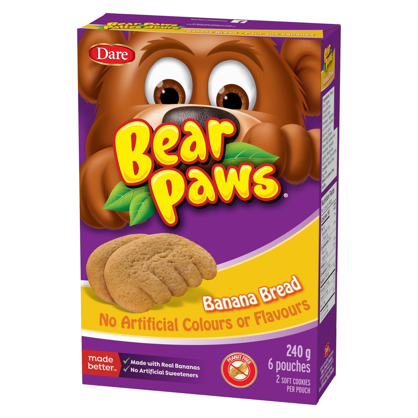 Dare Bären Tatzen Bananenbrot Soft Snack Gebäck 240g
