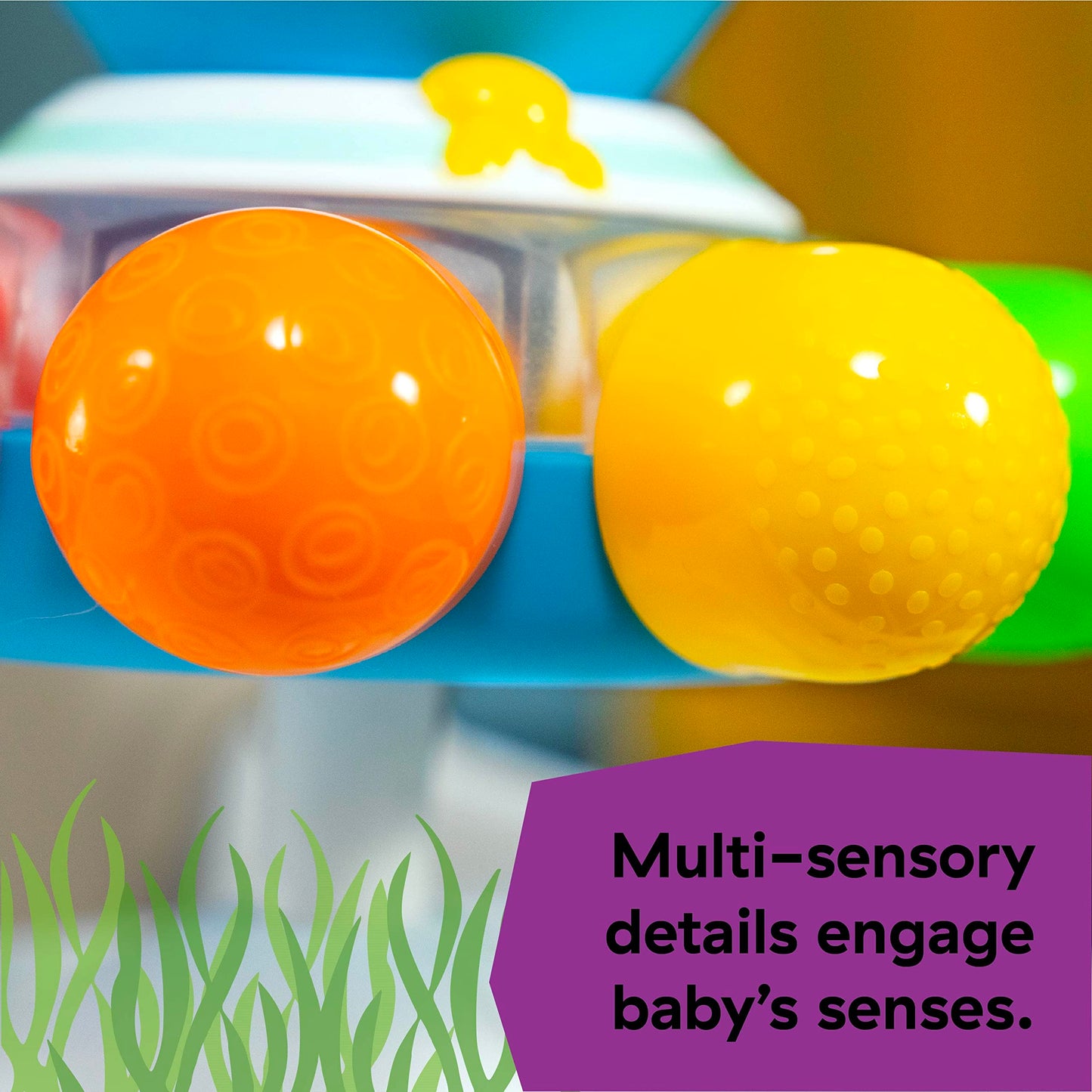 Baby Einstein Sticky Spinner BPA-freies Hochstuhl-Aktivitätsspielzeug, 3 Monate+