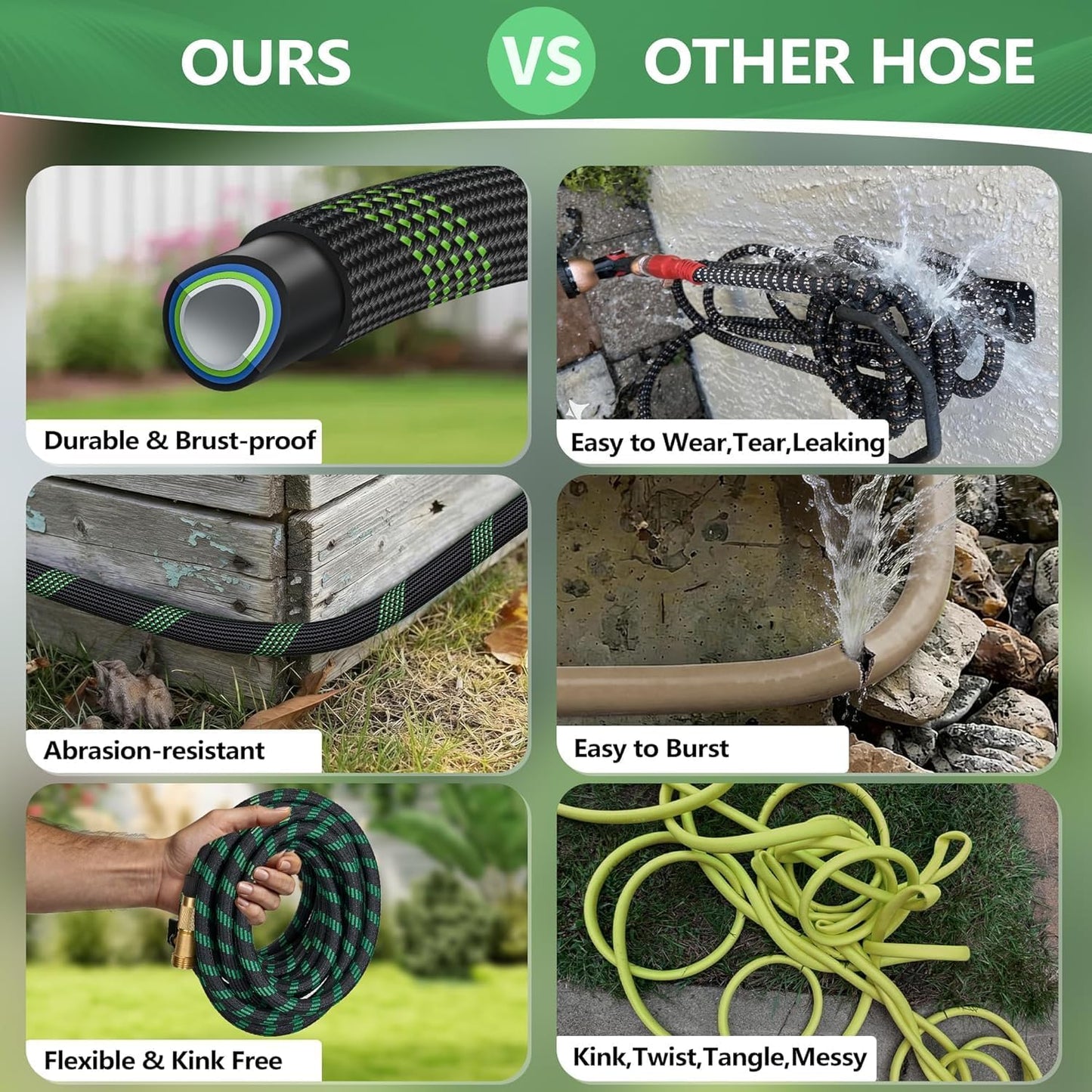 Lightweight and Flexible Garden Hose
