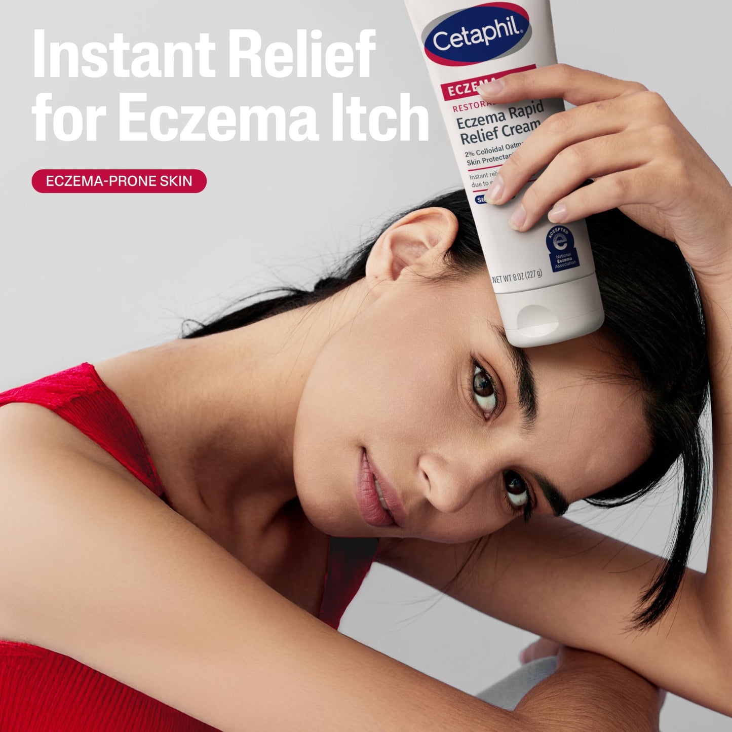 Cetaphil ECZEMA RESTORADERM FLARE-UP RELIEF CREAM, For Eczema Prone Skin, 8 oz, Barrier Repair, 48 Hour Hydration, 2% Skin Protectant Colloidal Oatmeal, Steroid Free (Pack of 12)