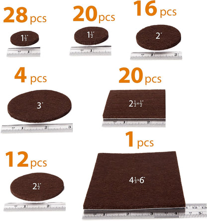 Felt Pads X-PROTECTOR - Giant 235 Pack Premium Furniture Pads. Huge Quantity Felt Furniture Pads Wood Floor Protectors for Furniture Feet – Best Hardwood Floor Protectors. Protect Your Wood Floors!