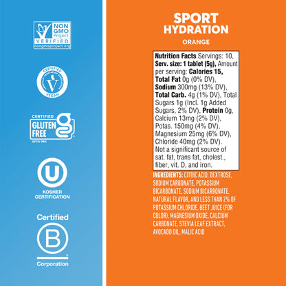 Nuun Sport Electrolyte Tablets with Magnesium, Calcium, Potassium, Chloride & Sodium, Gluten Free & Vegan, Mixed Flavors, 48 Pack (40 Servings Total)