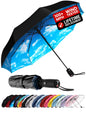 Repel Windproof Travel Umbrella - Compact & Withstands Winds up to 100MPH , Strongest Premium Auto Folding Umbrella for Rain and Sun - Durable, Light & Portable for Women & Men , Fits Backpack & Cars