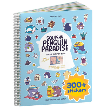 CUPKIN Animals Habitat 500+ Kids Sticker Book Toddler Airplane Travel Activity Coloring and Sticker Book, Road Trip Essentials, 12 Coloring Pages + 12 Scenes for Ages 2–8 Years