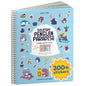 CUPKIN Animals Habitat 500+ Kids Sticker Book Toddler Airplane Travel Activity Coloring and Sticker Book, Road Trip Essentials, 12 Coloring Pages + 12 Scenes for Ages 2–8 Years