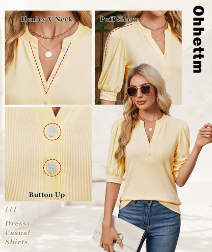 Summer Style Essentials: Ohhettm's Trendy Blouses for Women