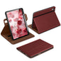 DTTO for iPad A16 Case, iPad 11th / 10th Generation Case (2025/2022), 360 Degree Rotating Premium Leather Folio Stand Cover with Pencil Holder, Brown