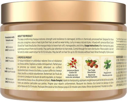 SheaMoisture Jamaican Black Castor Oil Stärke & Aufbau für strapaziertes oder chemisch behandeltes Haar Leave-In Conditioner tierversuchsfreie Haarpflege 340ml