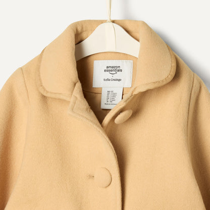Amazon Essentials x Sofia Grainge Toddlers and Baby Girls' Wool Blend Dress Coat