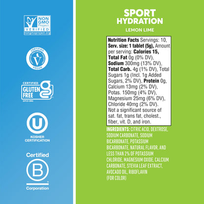 Nuun Sport Electrolyte Tablets with Magnesium, Calcium, Potassium, Chloride & Sodium, Gluten Free & Vegan, Mixed Flavors, 48 Pack (40 Servings Total)