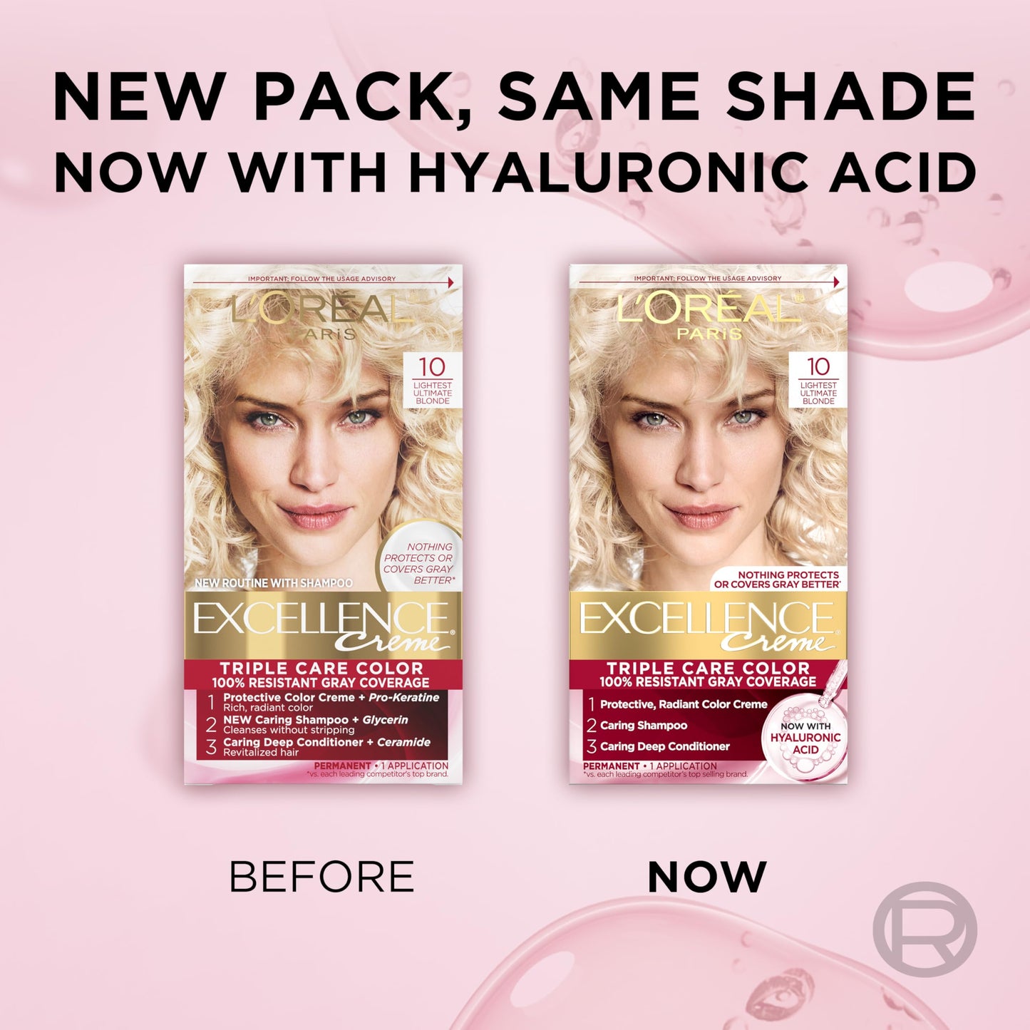 L'Oréal Paris Excellence Crème Permanente Haarfarbe, dreifache Pflegehaarfarbe mit Hyaluronsäure für 100% Grauabdeckung, 4AR Dunkles Schokobraun, 1 Packung (Verpackung kann variieren)