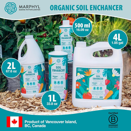 MARPHYL Universaldünger – Organischer, nährstoffreicher Dünger & Bodenverbesserer für Zimmer- & Gartenblumen, Gemüse, Sukkulenten, Bambus & Hydrokulturen