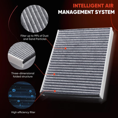 CA10262 Engine Air Filter Fit Ford Expedition/F150/F250/F350 (2007-2021) & Lincoln Navigator Replaces FA1883, 7C3Z9601A, A35642