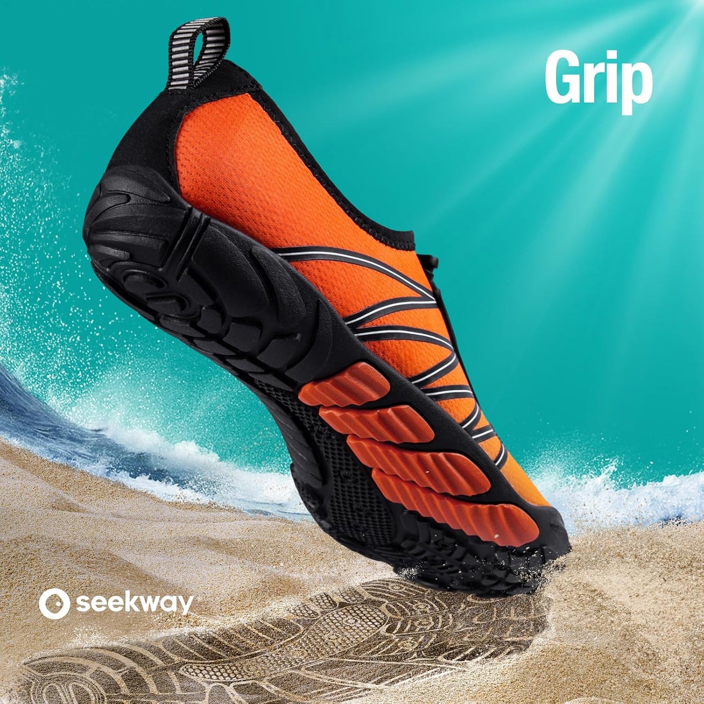SEEKWAY Wasserschuhe Herren Damen Erwachsene Quick-Dry Badeschuhe Barfußschuhe für Strand Schwimmen Fluss Pool See Wandern Kajak Surfen