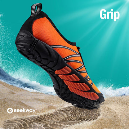SEEKWAY Wasserschuhe Herren Damen Erwachsene Quick-Dry Badeschuhe Barfußschuhe für Strand Schwimmen Fluss Pool See Wandern Kajak Surfen