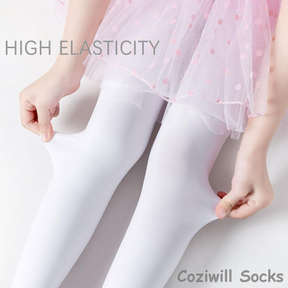Ballettstrumpfhosen Mädchen Tanzstrumpfhosen Schulmädchen Fußlose Leggings Kinder Ultraweiche Strumpfhosen Kleinkind