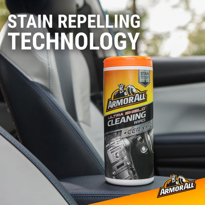 Armor All Car Cleaning Wipes 90-Count - Convenient Car Interior, Dashboard, Leather, Fabric & Vinyl Wipes, Gift for Car Lovers