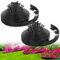 2-Inch x 66 FT Landscape Edging Border with 100 Spikes, No Dig Garden Border Edging Kit, Plastic Edging Border Flexible for Garden Flower Beds Lawn Yard Paver Pathway (Black)