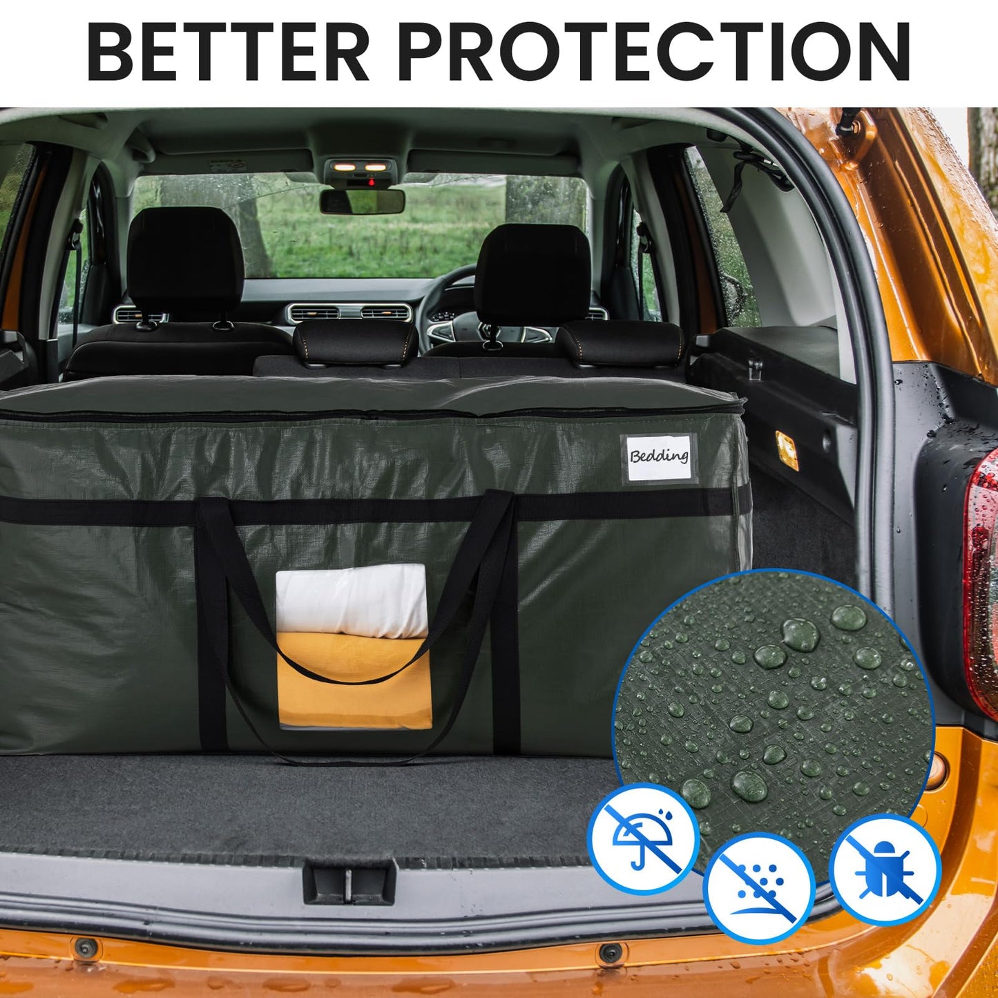 TAILI 69 Gallon Extra Large Storage Bags, XXL Blue Heavy Duty Moving Bags For Storage with Visible Window, Wrap Around Handles, Totes for Space Saving, Alternative to Moving Boxes (2 Pack)