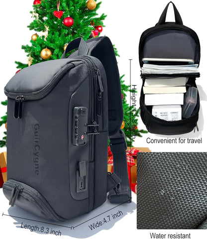Geburtstagsgeschenke für Männer - Sling Bag für Herren, Sling Rucksack für Vater Freund, Umhängetasche für Ihn