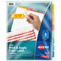 Avery 8 Tab Dividers for 3 Ring Binder, Easy Print & Apply Clear Label Strip, Index Maker Customizable Multicolor Tabs, 25 Sets (11424)