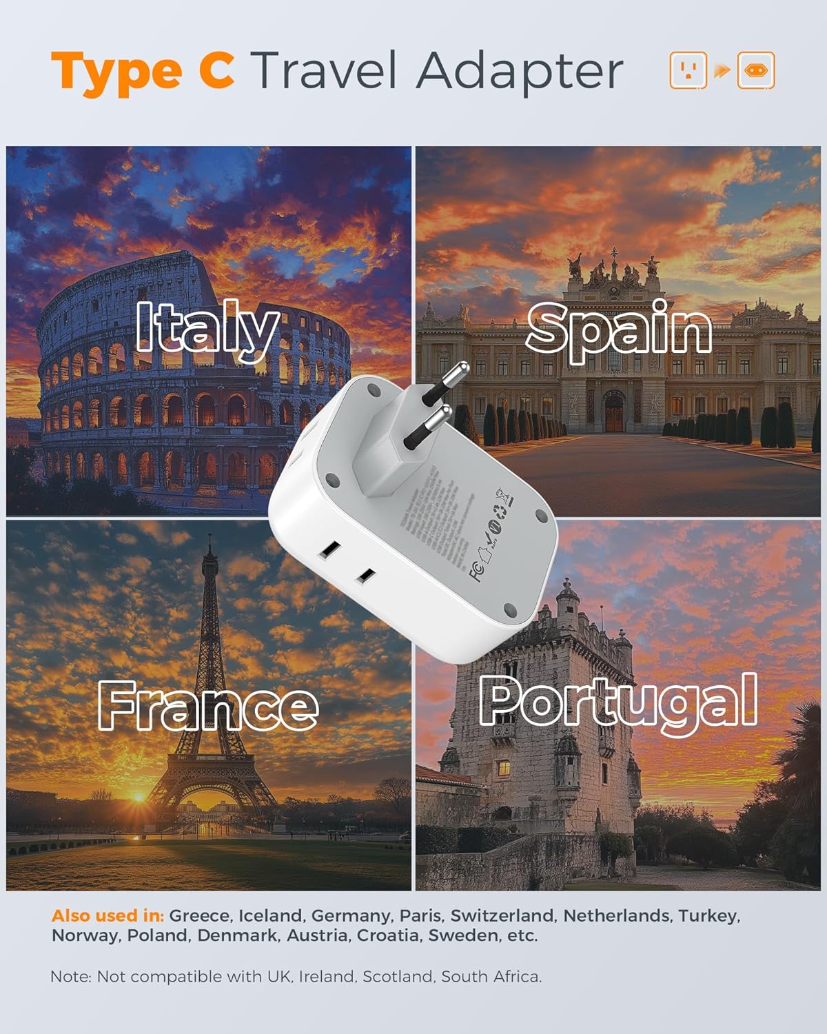 TESSAN European Travel Plug Adapter: A Game-Changer for Your Next Trip