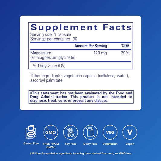Pure Encapsulations Magnesium (Glycinate) - A Game Changer for Stress Relief and Sleep