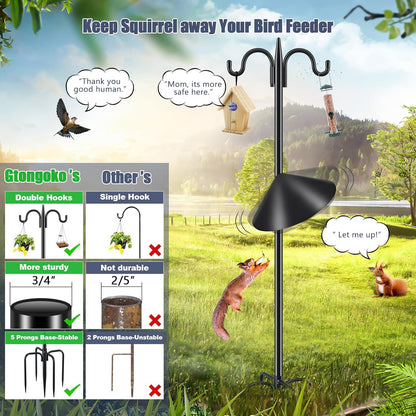 Gtongoko Squirrel Proof Bird Feeder Pole Review